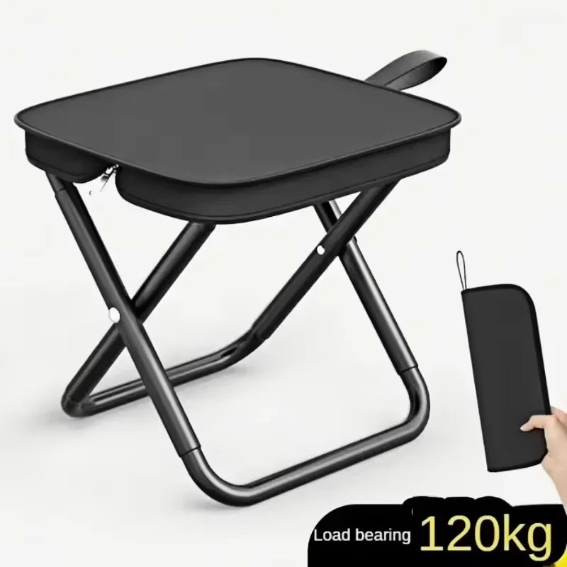 Portable multi-function outdoor lightweight and compact picnic camping folding chair, ultra-light fishing stool, travel stool
